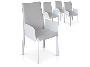 Chaises Design Maranelo Blanc VENDU PAR 4