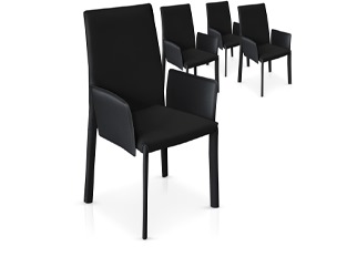 Chaises Design Maranelo Noir VENDU PAR 4