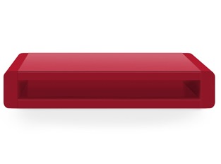 Table basse Future rouge