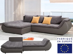 Canapé d'angle convertible design SMALTO