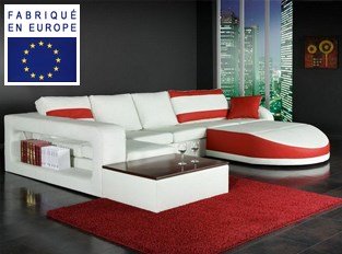 Canapé d'angle design Nirvana Rouge