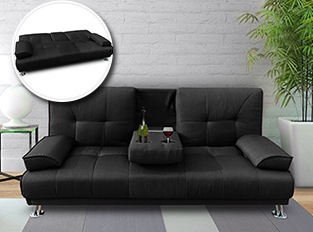 Convertible Canbar Noir en tissu