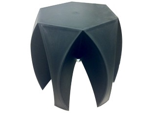 Lot de 2 poufs Rondel Noir