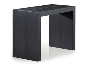 Table console noire carbone