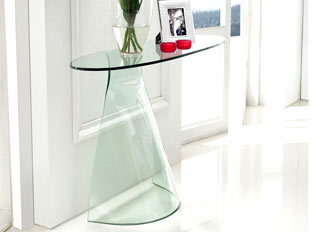 Console design en verre AROUM