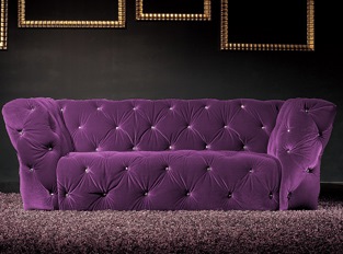 Canapé 2 places Royalfield violet