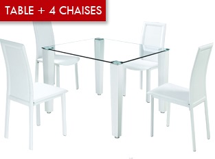 Table à manger 4 chaises Pure