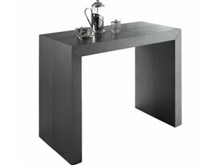 Table console gris satiné