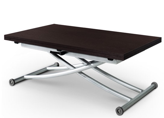 Table basse relevable Carrel bois wengé