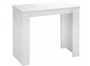 Table console blanche