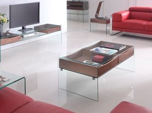 Table basse en verre Glasswood