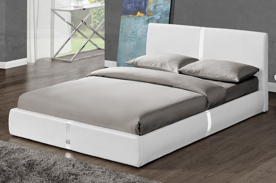 Lit Design Ulysse Blanc 140 cm