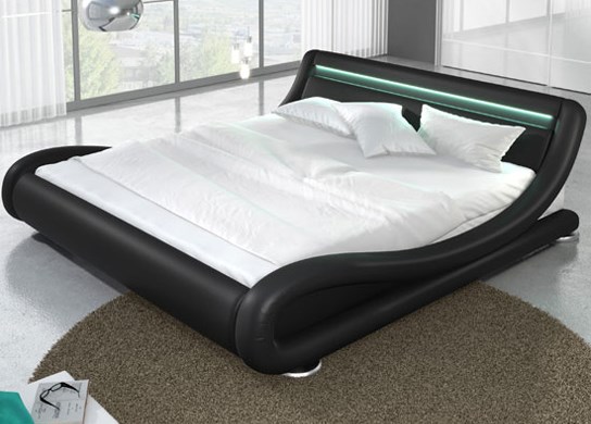 Lit design Julia Noir 140cm