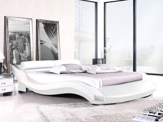 Lit design Karina 140cm blanc