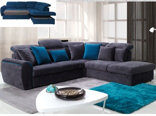 Canapé d'angle convertible design FINEZZO