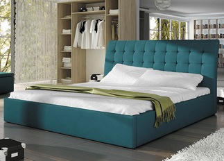 Lit design TERRY turquoise 140 cm